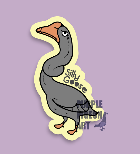 Silly Goose Vinyl Sticker