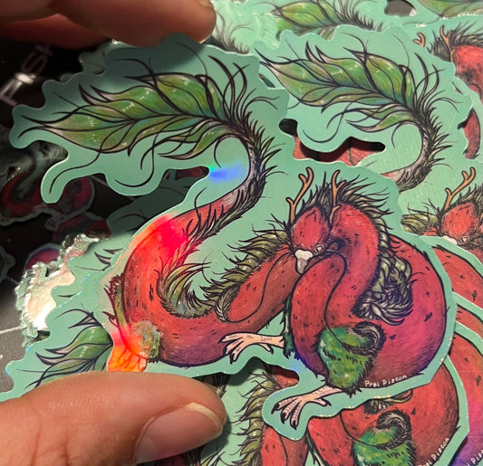 [Sticker] Pigeon Dragon - 3 Inch Vinyl Sticker
