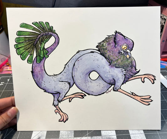 [Artwork] Purple Pigeon Dragon