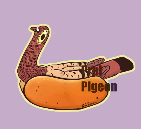 [Sticker] Hotbird Sticker - 3 inch vinyl - holographic