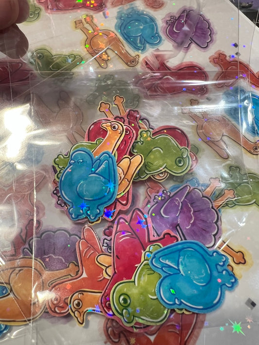 [Sticker Set] Gummy pigeons sticker pack