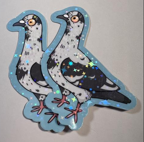 Creapop HOBBY-Design Sticker 'Eulen I' – Bastel-Stickerbogen 15x16,5 Cm