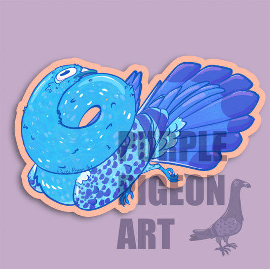 [Sticker] Blue Twist - 3 Inch Sticker - Holographic