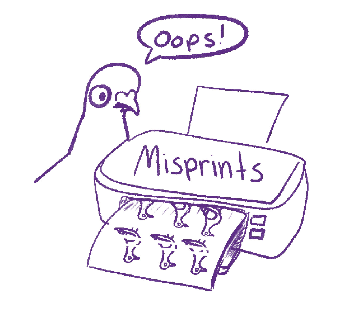 Misprint stickers
